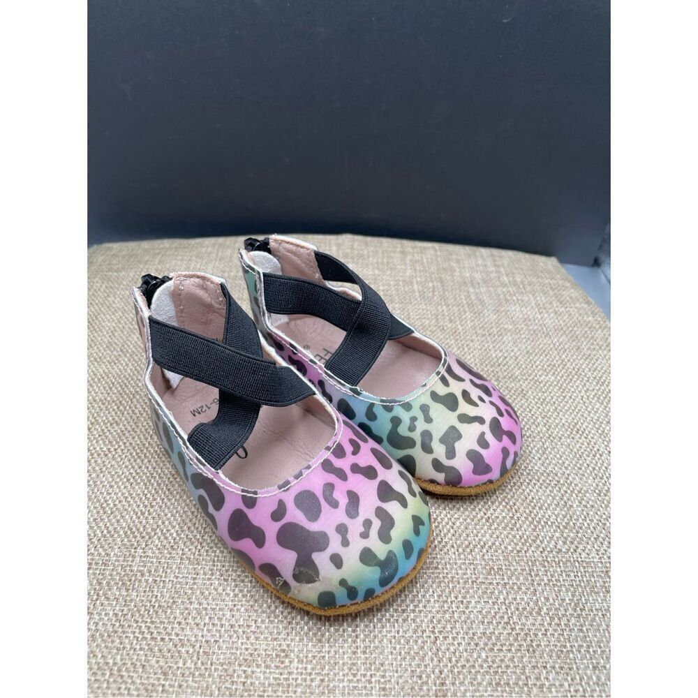 Monkey Feet Baby Girl Shoes Size 6-12 Months New Cheetah Print